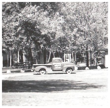 1957.. - The Official WLP Old Blue Truck! (closeup) - ticket booth in back.jpg